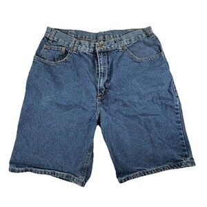 Route 66 Jean Shorts Mens 34 Blue Denim Outdoors Casual Medium Wash 100% Cotton
